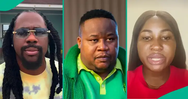 Social critic calls out Cubana Chiefpriest for his music career, takes aim at alleged baby mama: “Baby elephant”.