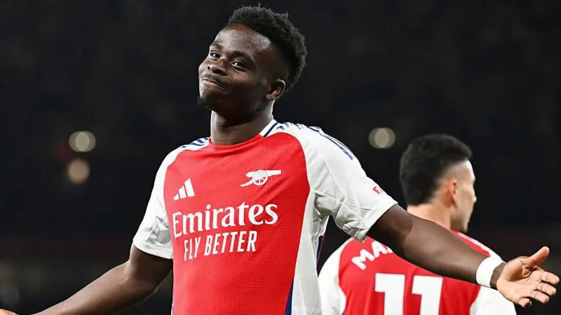 Bukayo Saka scores seven minutes into comeback after 101-day injury layoff as Arsenal defeats Fulham