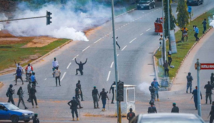 Tensions flare in Port Harcourt as police ,Take it Back Movement protesters clash