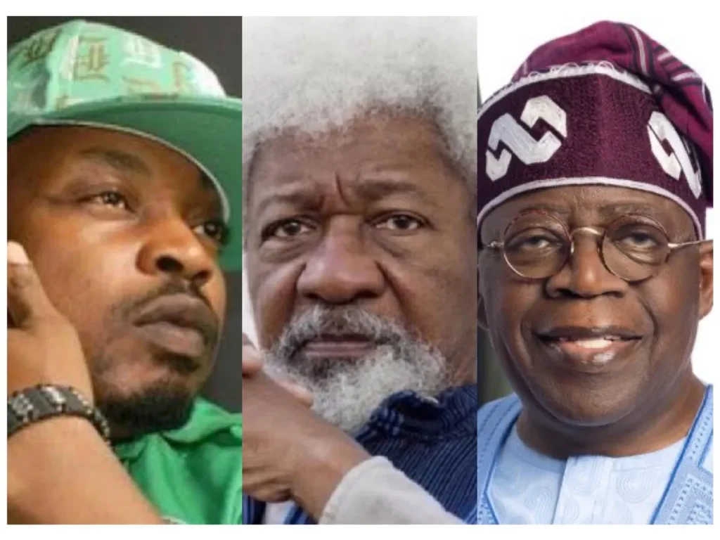Soyinka blasts Tinubu govt over Eedris Abdulkareem song ban: ‘Tell your papa’