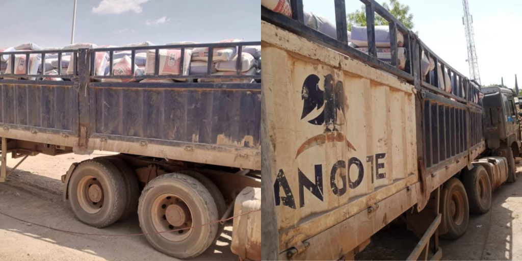 Police nab suspect over diversion of 900 bags of cement bound for Borno