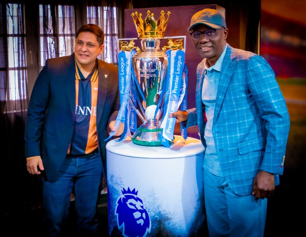 Sanwo-Olu hosts Premier League trophy, urges teams to visit Lagos
