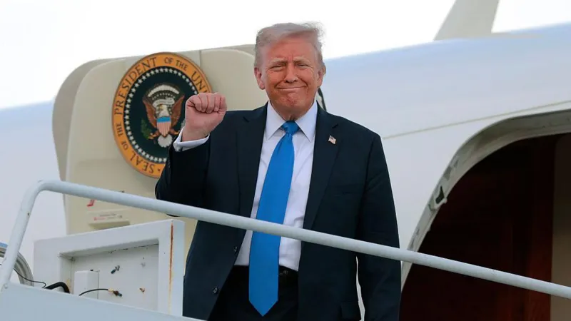 Trump denies plans to run for a third term.