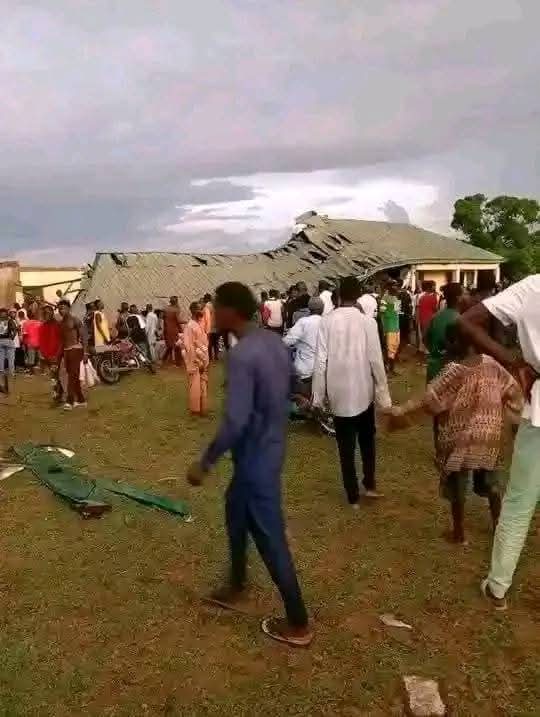 Exam Horror: Students trapped as storm collapses WASSCE hall in Taraba