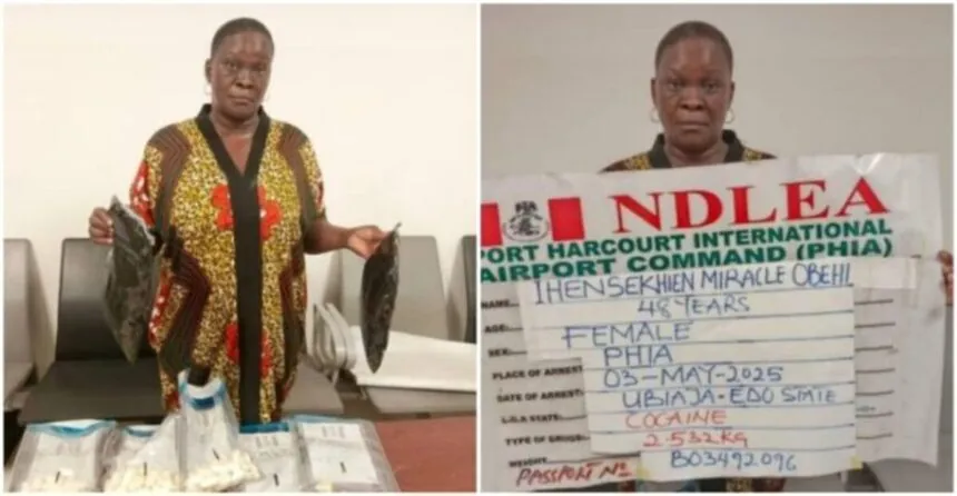 NDLEA intercepts Iran-bound woman concealing cocaine in body and luggage