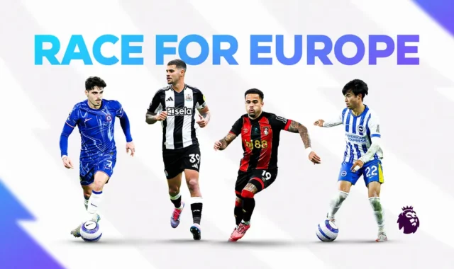 Premier League European race goes fown to the wire: Top five battle intensifies