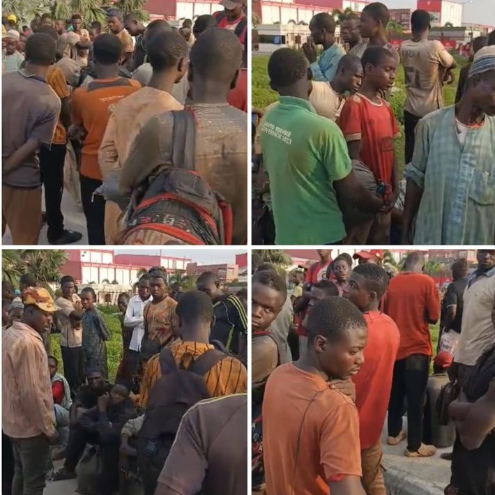 Police clarify viral video of young men arriving Lagos in droves