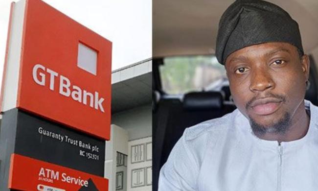 Youths protest at GTBank Abuja over controversial arrest of activist VeryDarkMan