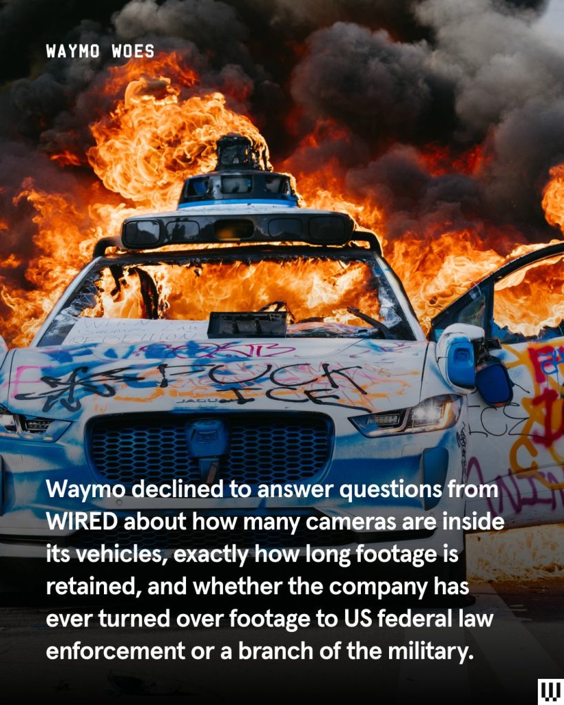 What happens to Waymo’s footage after major events like LA’s protests?