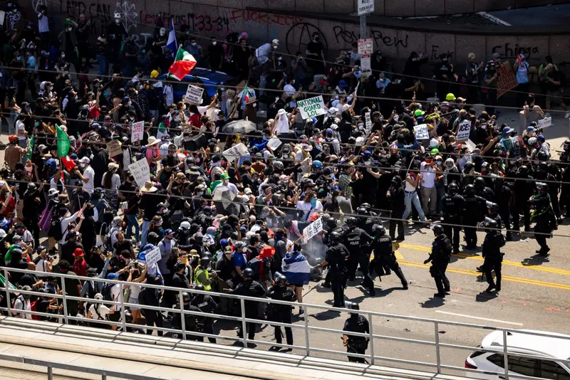 Los Angeles erupts in protest as Trump deploys troops amid immigration raids