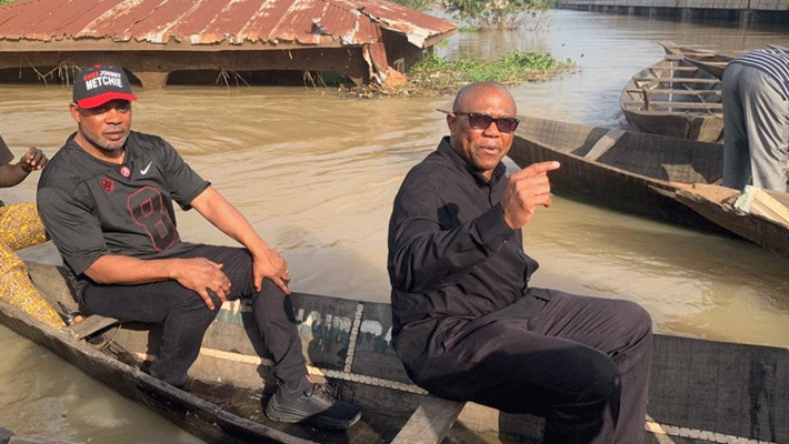Obi visits flood victims in Niger, donates N20 million and food supplies