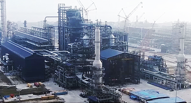 Dangote names refinery access road after Tinubu