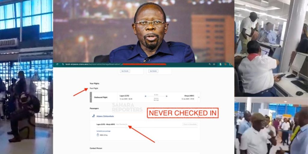 How Senator Adams Oshiomhole misled public about Air Peace online check-in – Investigation