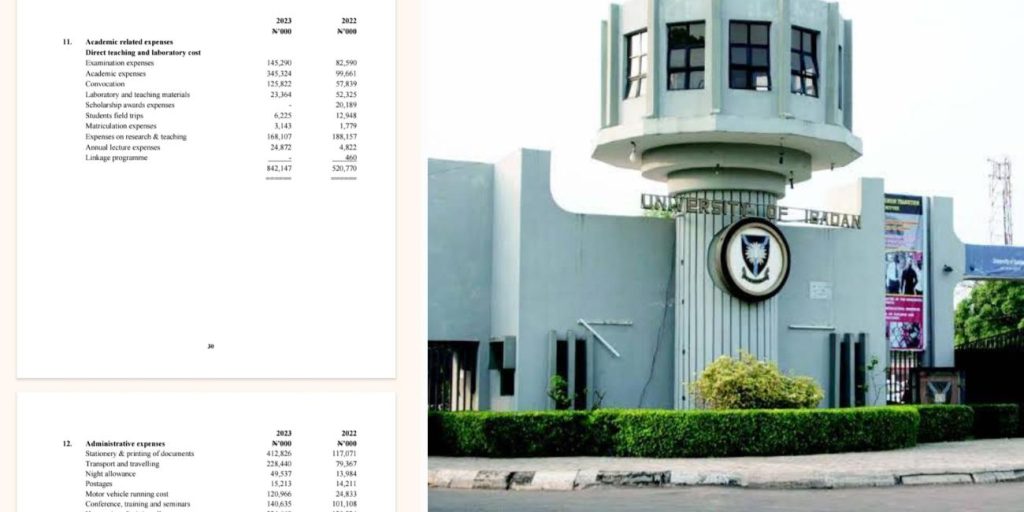 How University of Ibadan spent N358million on refreshments, honorarium, N23million on laboratory materials In 2023