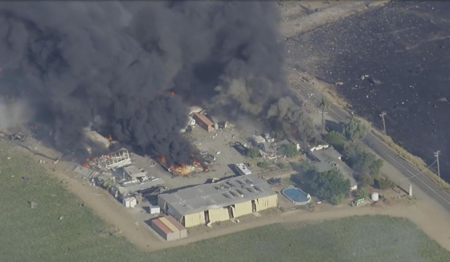 Explosion at California fireworks facility leaves seven missing