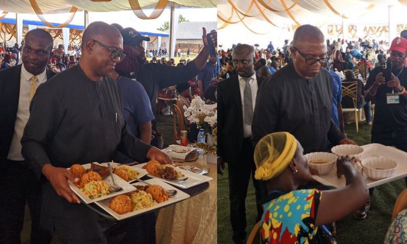 Peter Obi says serving food was an act of humility, not a campaign strategy