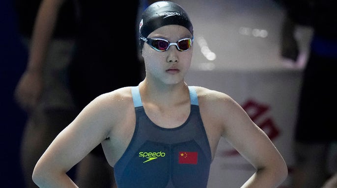 Chinese swimming prodigy debuts on world stage at age 12