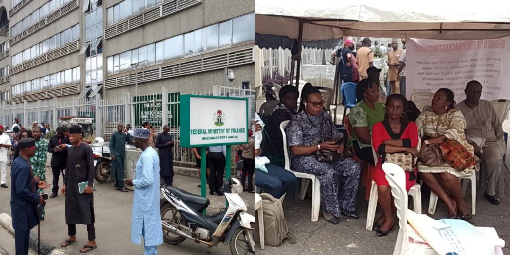 Retired soldiers besiege finance ministry in Abuja over unpaid gratuities