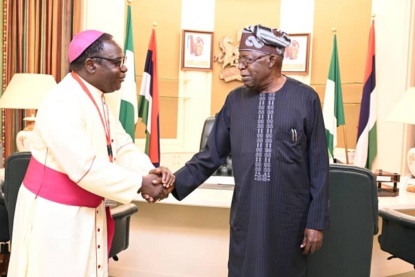 Tinubu celebrates Bishop Kukah at 73