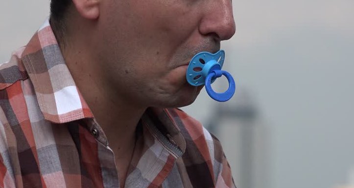 Adults in China suck on pacifiers to relieve stress…