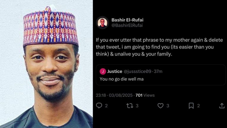 Bashir El-Rufai vows to track and murder online critic and their family
