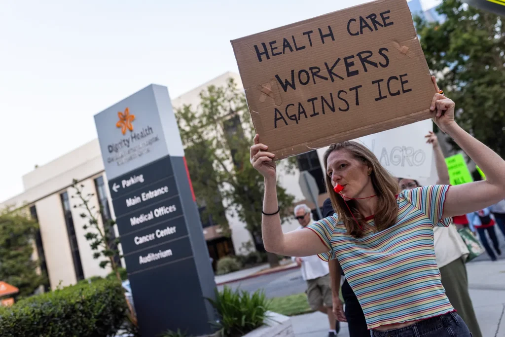 ICE NOW ENTERING HOSPITALS…