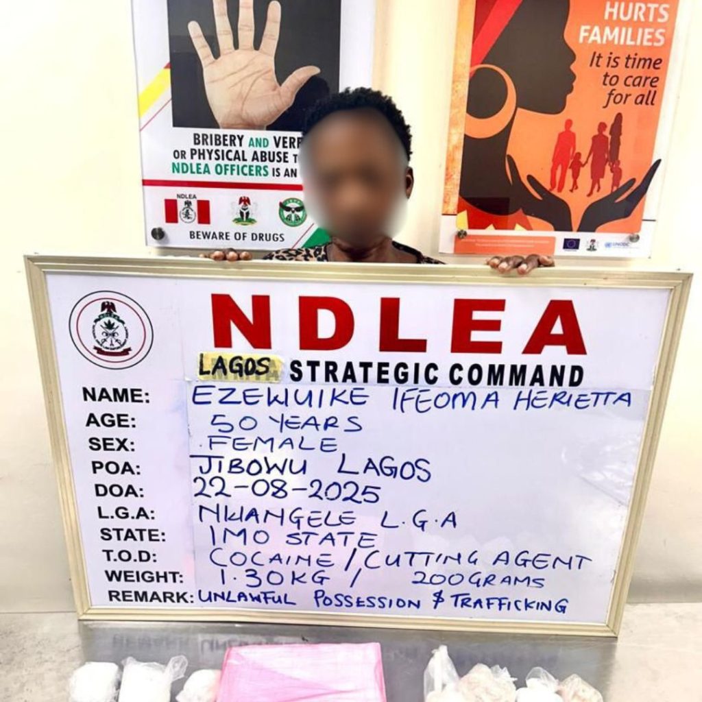 NDLEA nabs widow for smuggling cocaine under fake baby bump