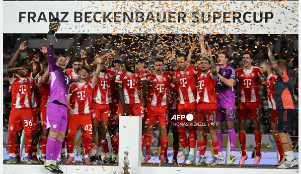 Kane and Diaz fire Bayern to 2-1 win over Stuttgart in German Super Cup
