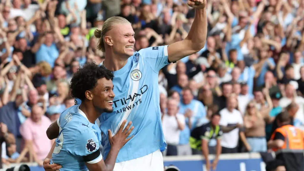 Haaland scores as Man City beats Wolves in season opener