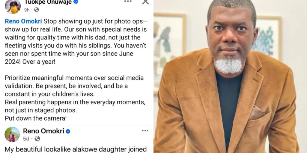 Reno Omokri’s first wife accuses him of abandoning special needs son, calls for real parenting