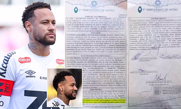 Unidentified Brazilian billionaire names Neymar sole Heir in shocking £846m will