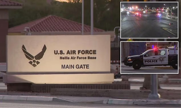 Gunman fires shots outside Air Force base tied to area 51