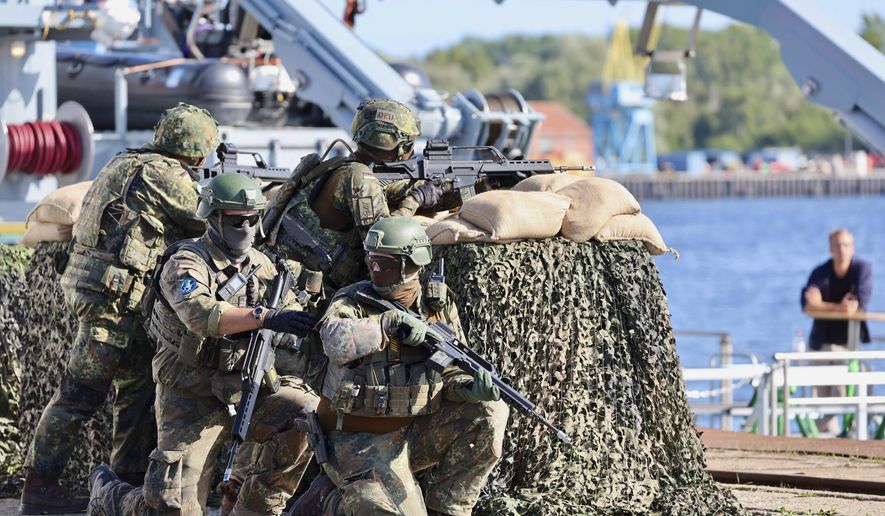 NATO stages major Baltic exercise as Germany takes command