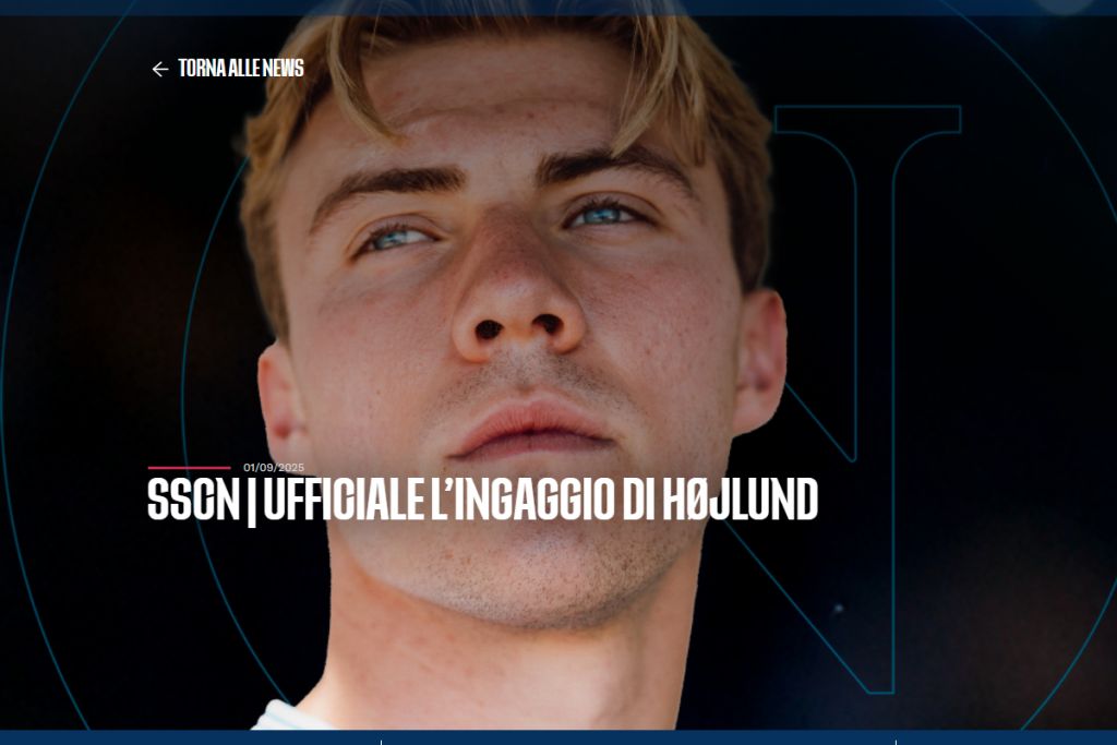 Napoli seal €50m deal to sign Hojlund from Manchester United