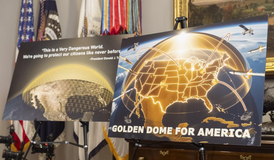 Putin fears U.S. space weapons from Golden Dome
