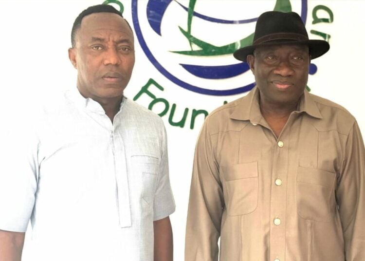 Sowore claims Jonathan plans meeting with Tinubu over Nnamdi Kanu’s detention