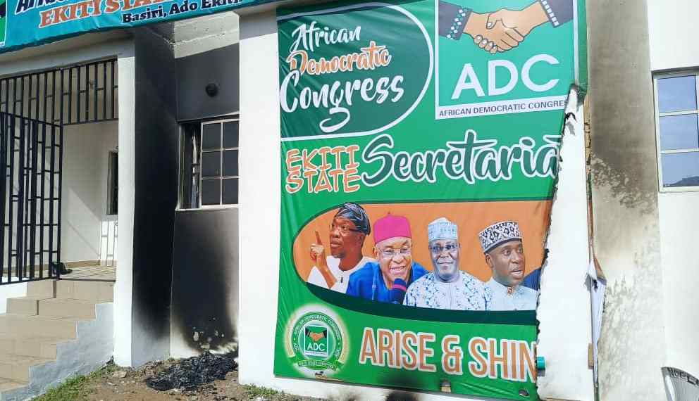 Ekiti ADC secretariat torched as thugs scatter inauguration event