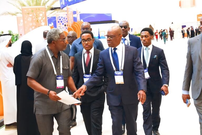 Nigerians blast Wike for attending Dubai summit with his two sons