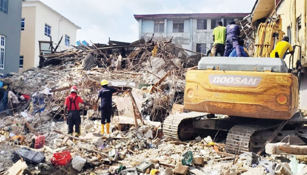 Lagos: Another building collapse leaves one dead, eight injured