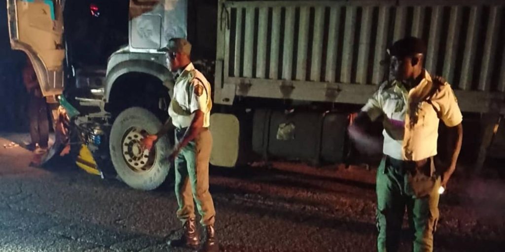 Five dead after Dangote truck loses control in Ogun