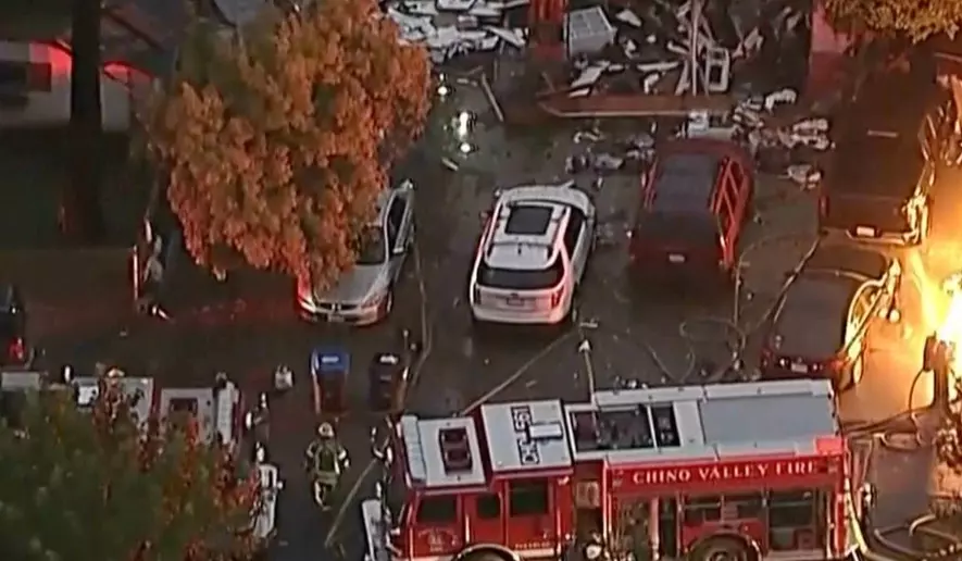 House explosion in California injures eight and damages nearby homes