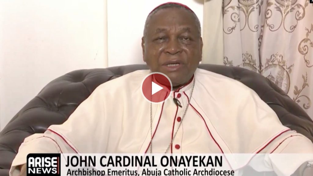 Government knows the killers, must act decisively – Archbishop Onayekan