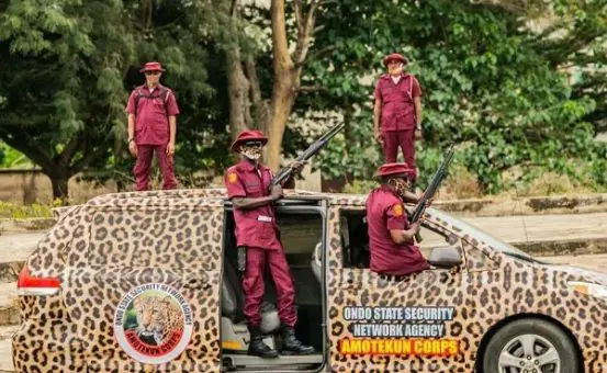 Insecurity: Amotekun begins intensive patrol of boarding schools in Ondo