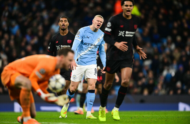 Man City fall 2-0 to Leverkusen at the Etihad