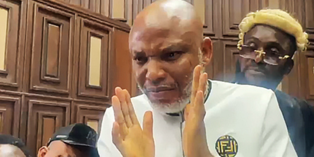 Nnamdi Kanu clashes with Justice Omotosho over denied bail application