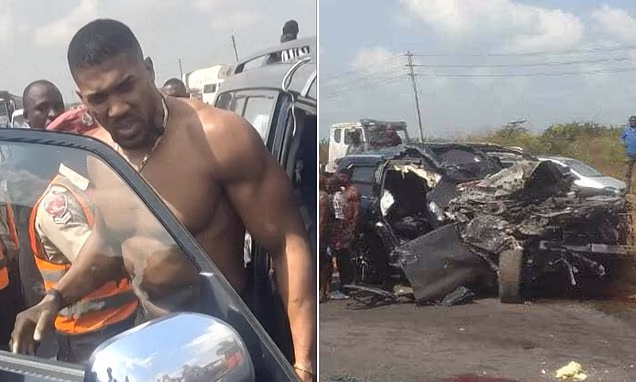 Anthony Joshua survives Lagos-Ibadan expressway crash, two team members die