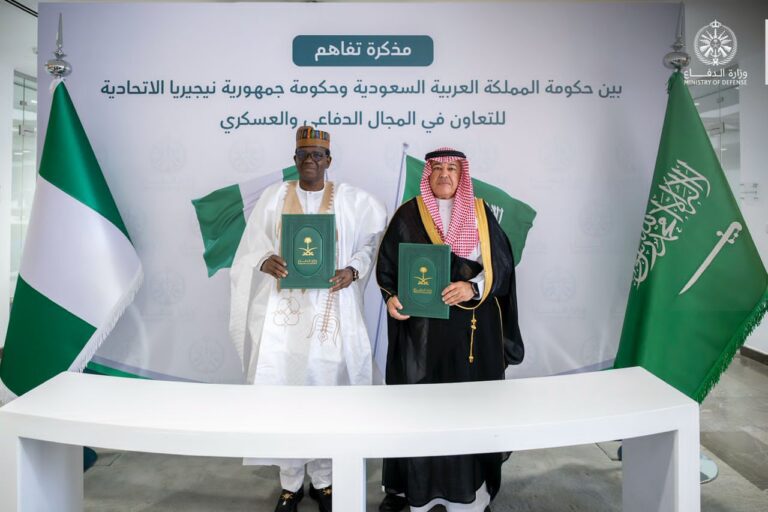 Nigeria, Saudi Arabia sign five-year defence pact