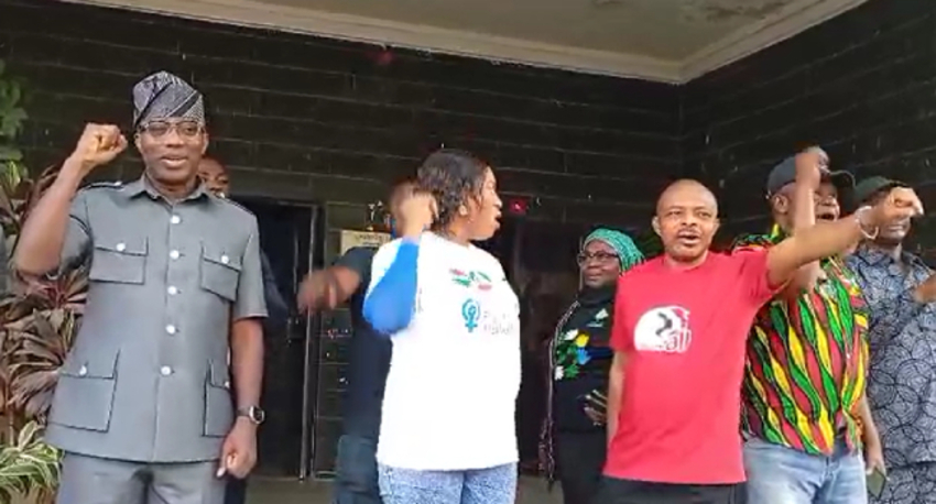 Ajaero, Sowore lead protest against insecurity in Abuja