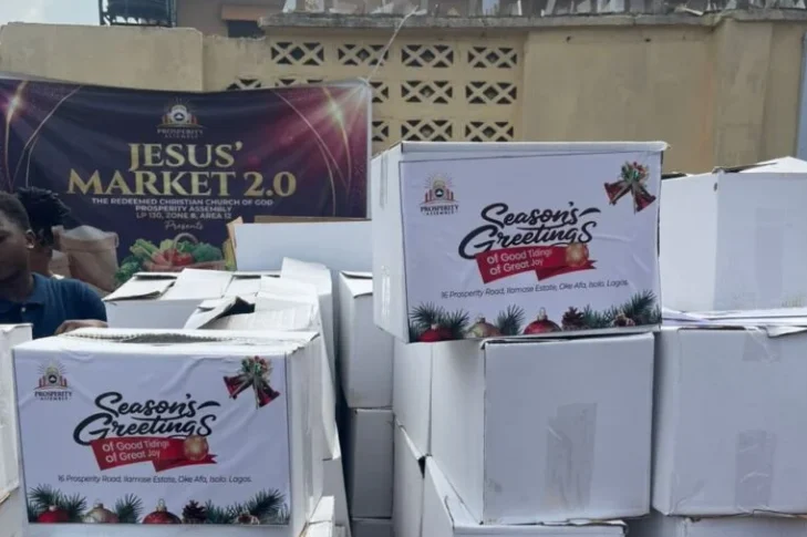 RCCG hosts ‘Jesus Market,’ gives free food in Lagos