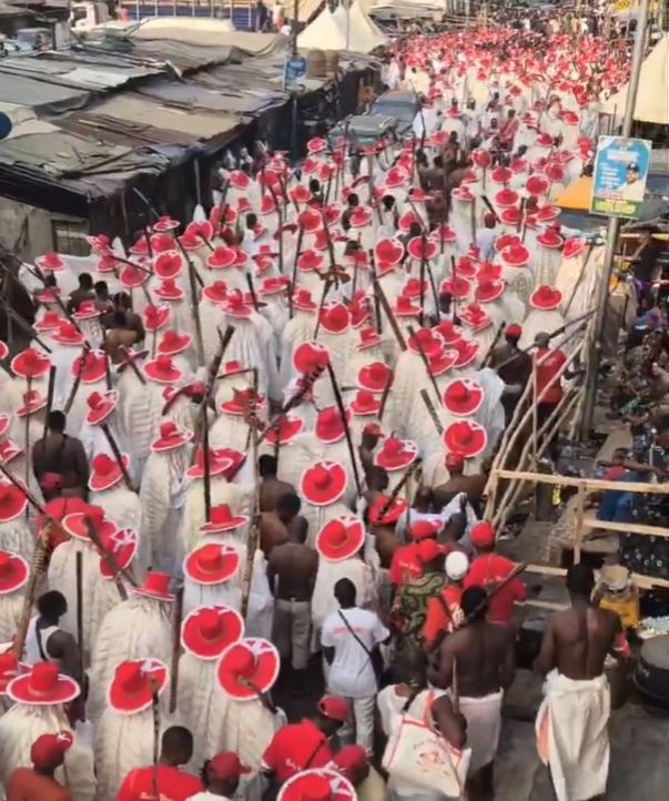 Colourful processions as Eyo festival kicks off in Lagos